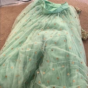 Lehenga,dupatta, and blouse